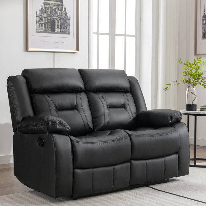 Latitude Run® 59.1'' Wide Modern And Overstuffed Breathable Leather